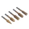 5PCS Rotary File Tools 14in Shank Double Cut Burr Files Woodworking Grinding Carving Files