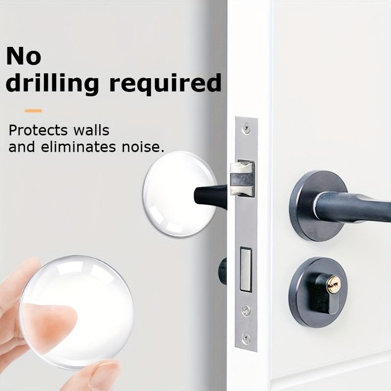[Opritor de ușă cu absorbție de șoc] 6 buc Opritoare de ușă transparente autoadezive cu absorbție de șoc Protecții de perete | Reducerea zgomotului, Design din plastic reutilizabil
