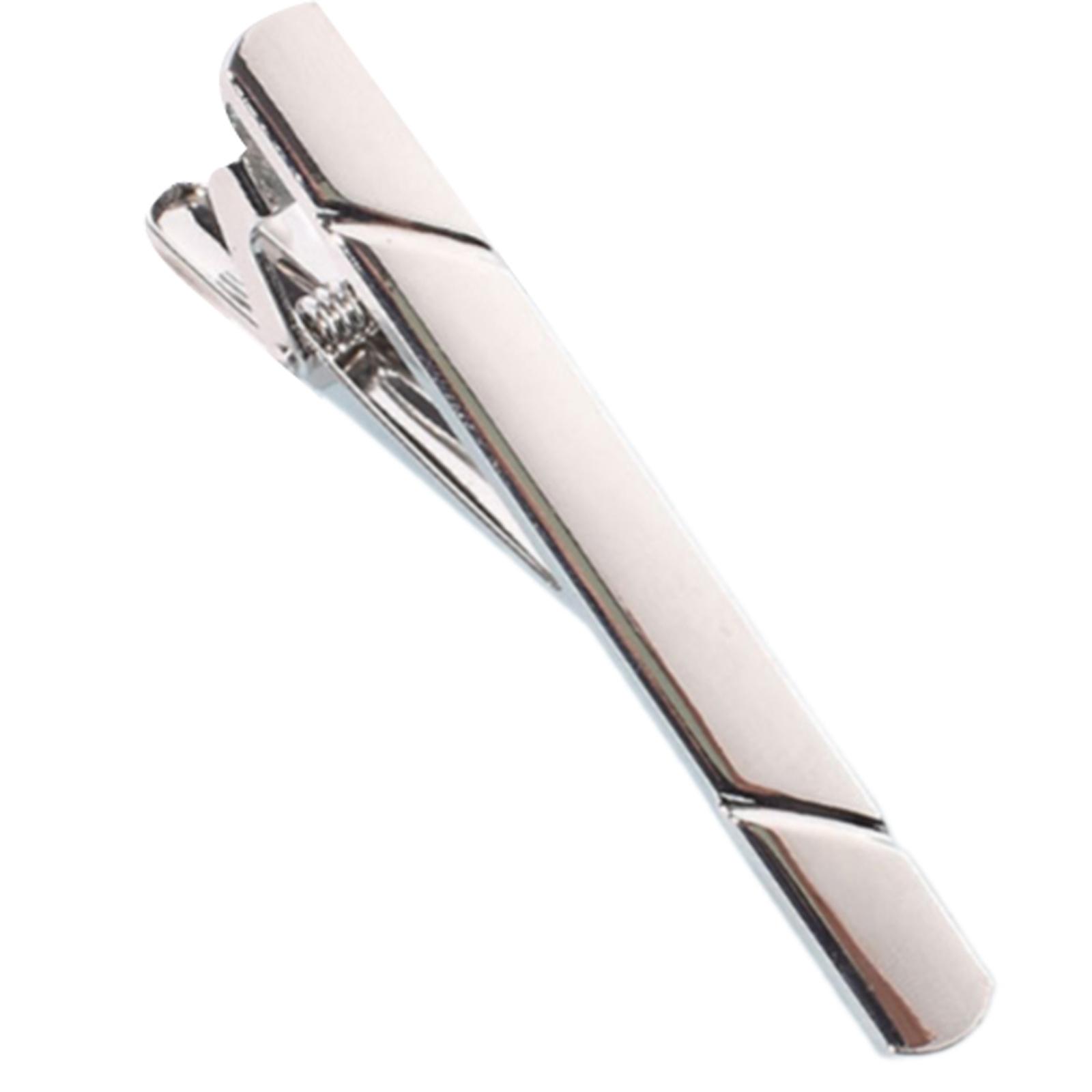 

Mirror Polished Titanium Steel Tie Clip With Anti Slip Design And Custom Engraving For Formal Events 3