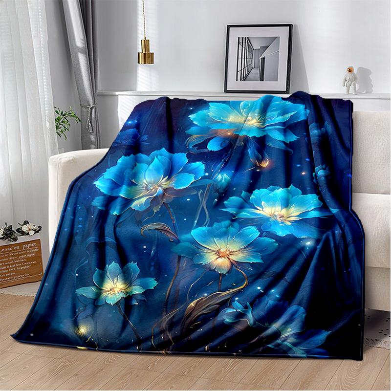 HD Pretty Flower Daisy Rose Chrysanthemum Blanket,Soft Throw Blanket for Home Bedroom Bed Sofa Picnic Travel Cover Blanket Kids