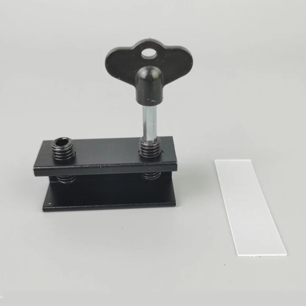 

1pc Window Locks for Vertical and Horizontal Windows, Adjustable Aluminum Window Stoppers, No-Drill Install чёрный