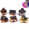 Micro Landscape Thatched Cottage House Creative Crafts Zakka Style Resin Miniature Garden Figurine