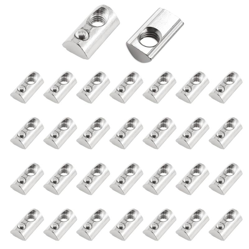 30x Professional T Slot Nuts For Aluminium Profiles Extrusion Slot Offering Secure Connection Industrial Frame Building