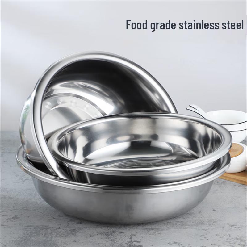An Yi 304 Stainless Steel Deep Round Plate