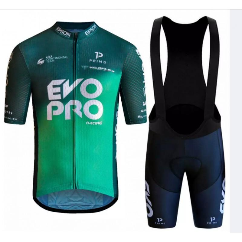 Mens Cycling Jersey Bib Shorts Set Breathable Mesh Bike Outfit Road