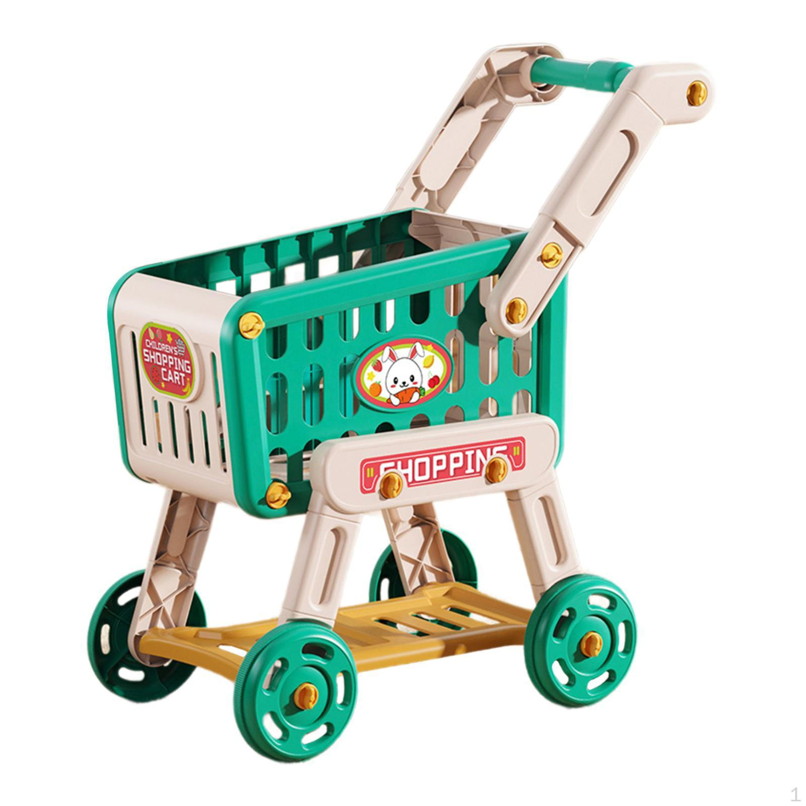 

Детская тележка для покупок, ролевая игра, игрушка-тележка для супермаркета, игрушка-тележка для мальчиков и девочек красный