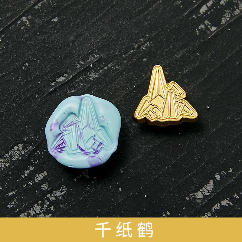 20 Kinds of Design Seal Copper Head Creative Handmade DIY Round Shaped Enamel Wax Grain Seal Relief Seal Art Series Supplies