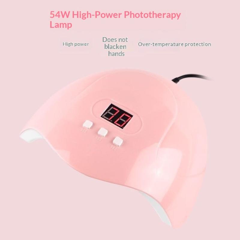 Nail Phototherapy Machine Usb Nail Lamp 12 Uv Leds Light Curing 36W Nail Polish Gel Infrared Sensor Varnish Cured Machine Nail