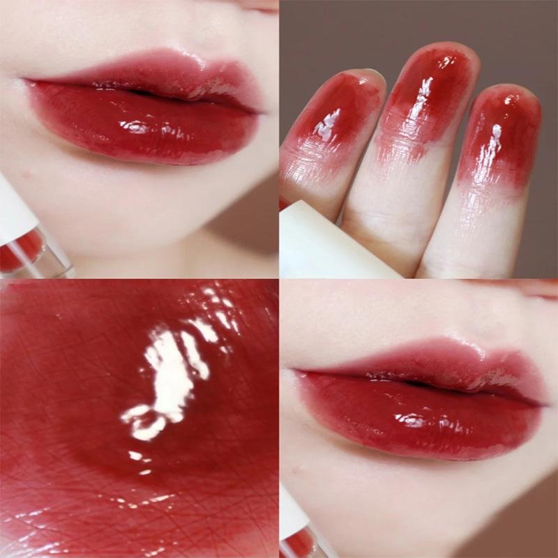 Little Bear Mirror Lip Gloss: Watery Glass Lip Nectar Moisturizing Lipstick