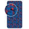 Sábana Bajera de Algodón con Elástico 90X200 Spiderman Hombre Araña Azul 9626 Para Niños