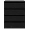 Drawer Chest Black 60 x 41 x 76 cm Engineered Wood
