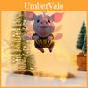 Charming Acrylic Flying Pig Keychain Car Rearview Mirror Decor For Home And Auto