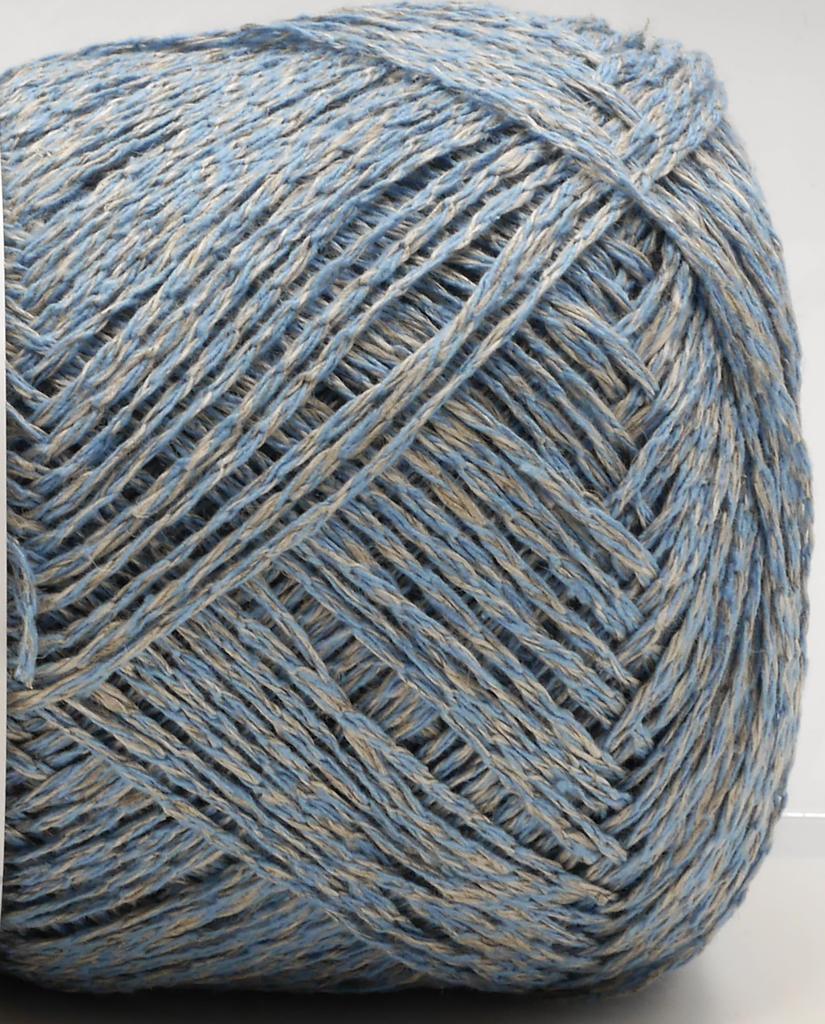 NASKA Hand Knitting Linen Medium 172m Yarn, Silk, Fine, COL. 513, Blue, 54% Linen, 46% Silk, Approx. 40g,