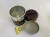 Matcha Tea Ceremony Utensils: Matcha Sifter Tin, Matcha Strainer, Steel Lacquer Tin (Tamago Color)