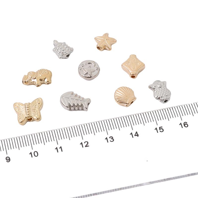 Fishtail Star Butterfly Blumen-Abstandshalterperlen - Schmuckzubehör für DIY Halsketten, Armbänder und Ohrringe