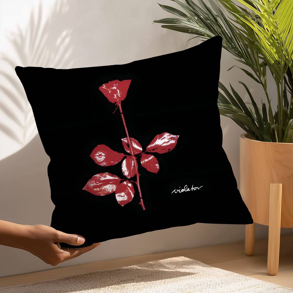 D-Depeche-Mode Pillow Case Plush Fabric Soft  Pillowcase Double Sided Print Cushion Cover Household Gifts