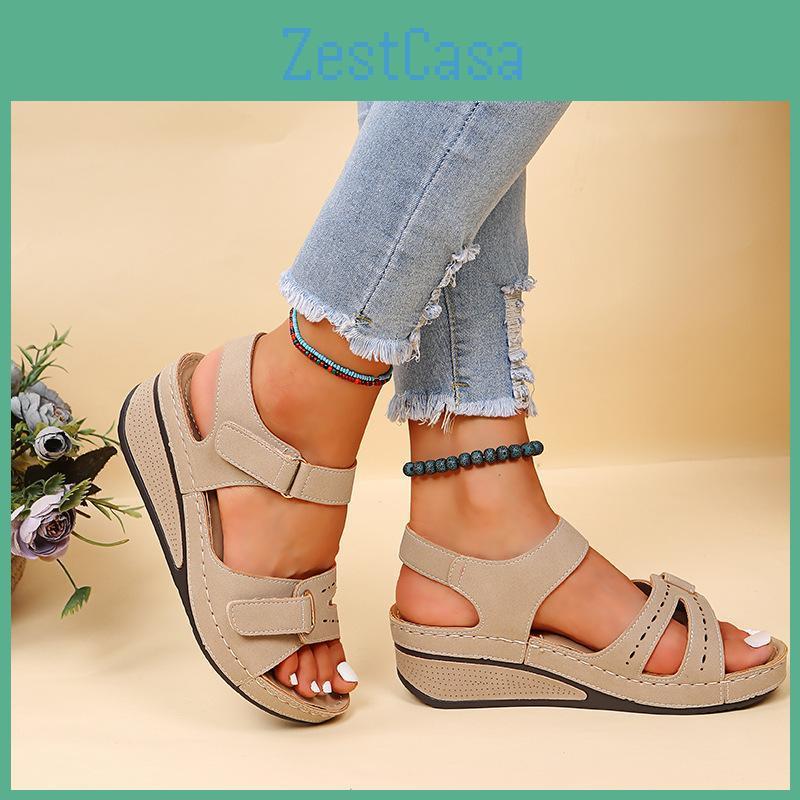 Summer Sandals Women Sandalias Heels Soft Bottom Wedges Shoes For Women Platform Sandals Luxury Shoes On Heel