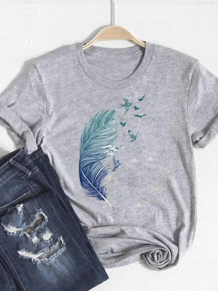 Print T Shirt Short Sleeve Summer Top Fashion Clothes Unisex Dinosaur Animal Trend Clothing Gray Basic Tee Graphic Tshirt