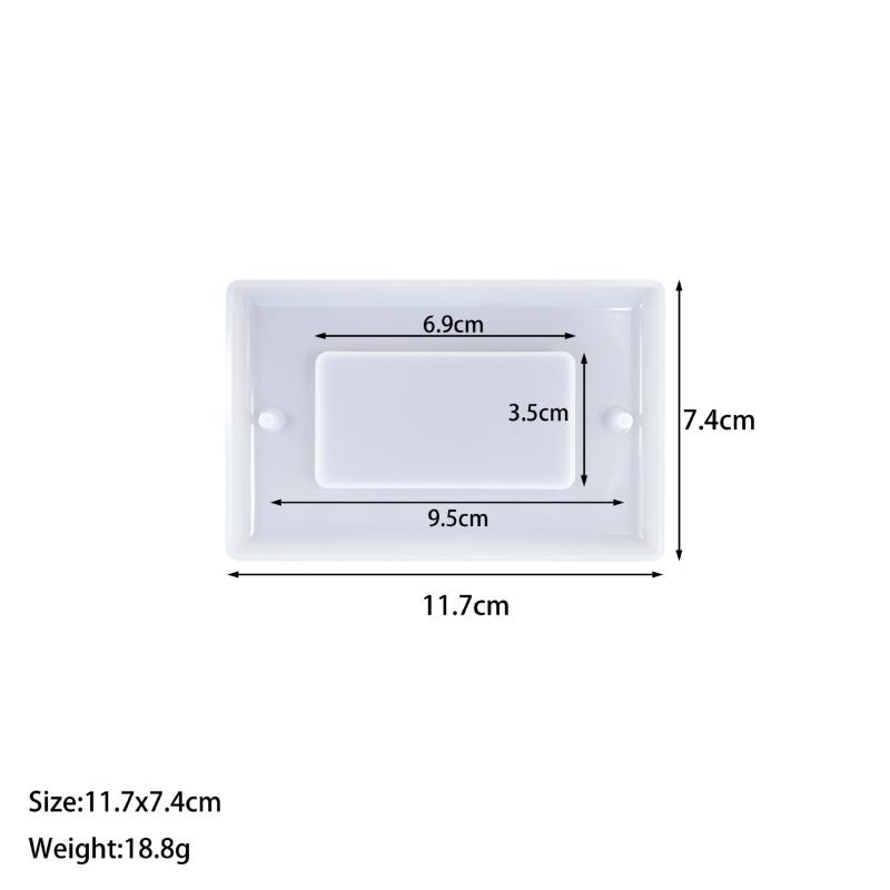 6pcs Switch Socket Silicone Resin Mold Suitable For Irregularly Shaped Handicrafts and Home Decoration of Light Switches