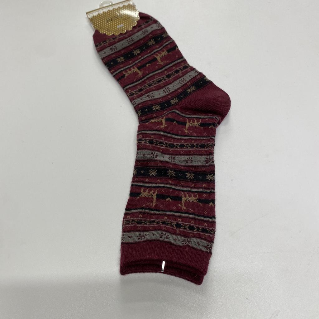 Autumn/Winter Mid-Tube Cartoon Christmas Stockings for Men and Women