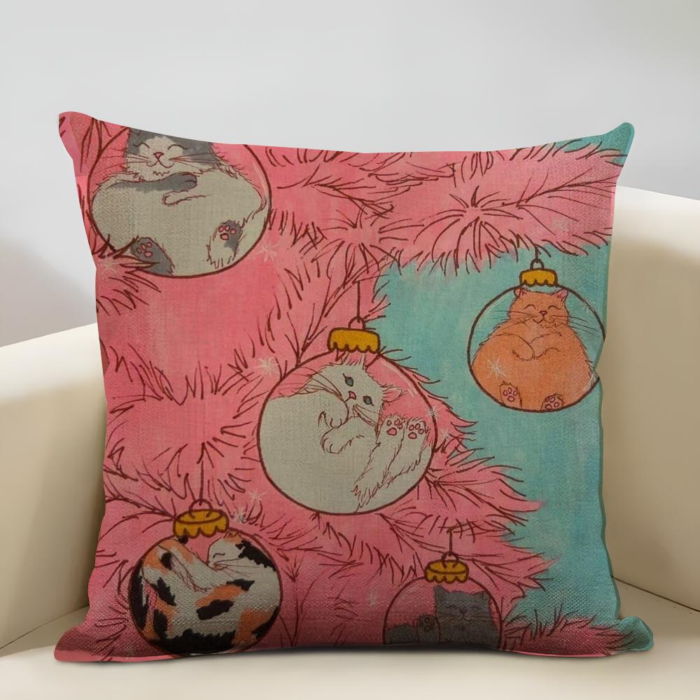 MarisolMuro Arbeitskissenbezug Haushaltsdekoration Leinen Sofakissenbezug: Hautfreundlich & Atmungsaktiv mit unsichtbarem Reißverschluss