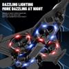 Remote Control Foam Fighter Drone with Lights & Camera - Crash-Resistant, Obstacle Avoidance Airplane Toy for Kids.