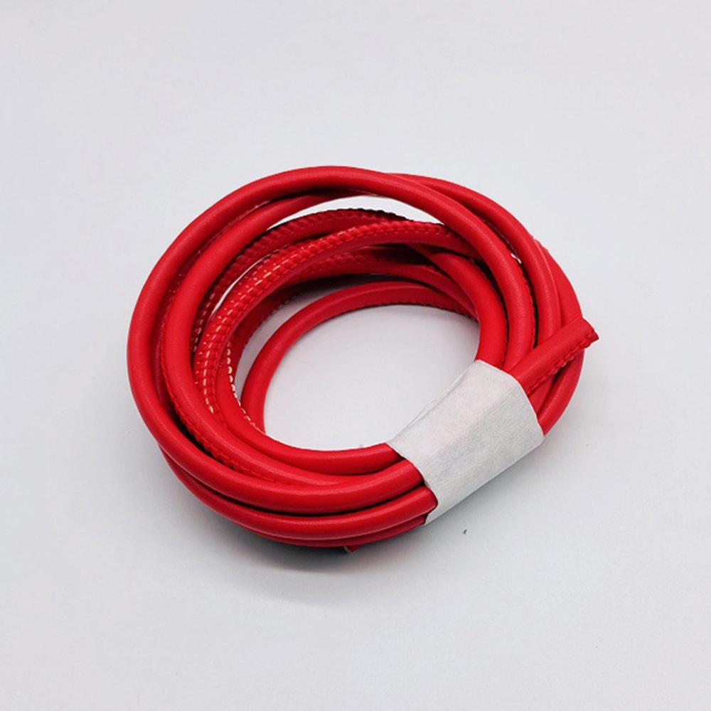 6mm Kleur 5M Kern Touw Natuurlijk Rubber Leer DIY Koorden Ambachtelijk Garen Leer Koord Zeer Veerkrachtige Buis Elastische Band