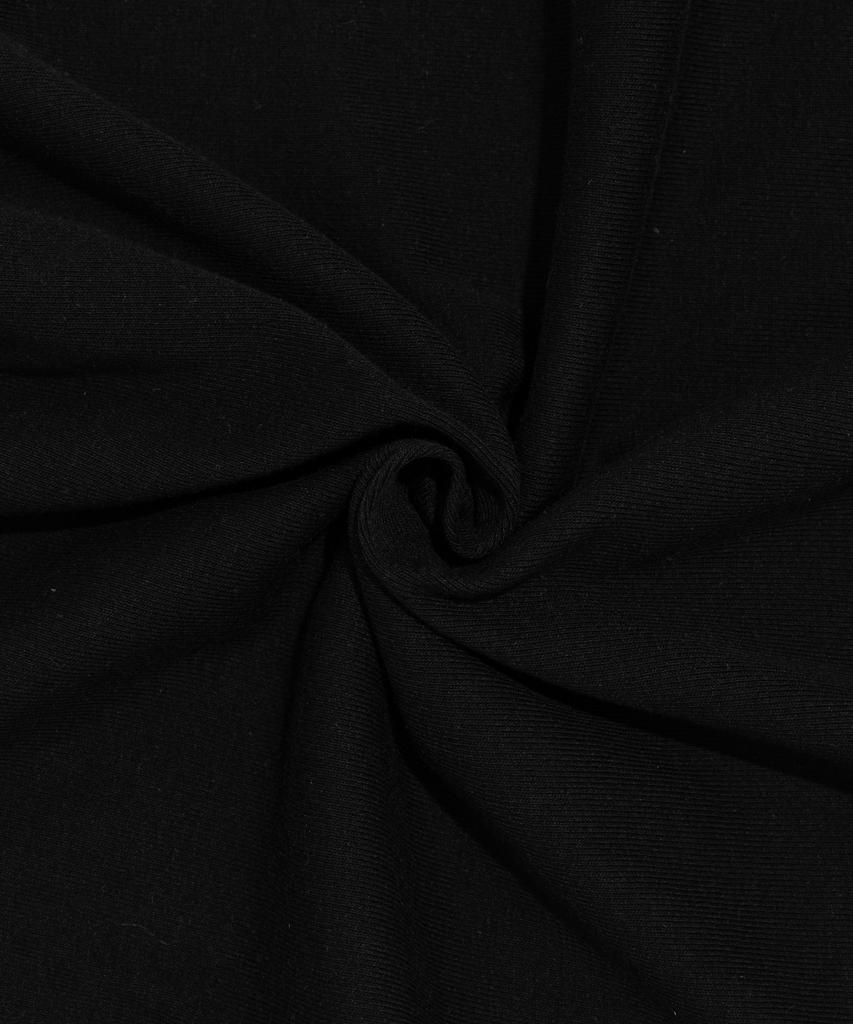 SEOUL APPAREL Side Seoul Logo Crop Short Sleeve T-Shirt (Black)