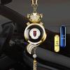 Car Aromatherapy Hanging Ornament for Odor Removal - Rearview Mirror Pendant with Empty Bottle.