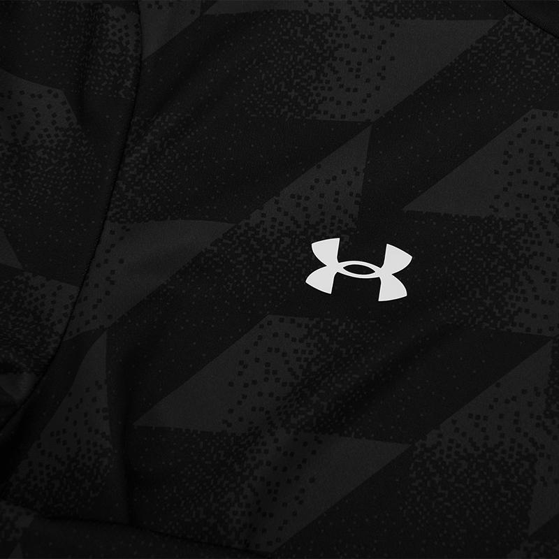 Under Armour Quick-Dry Outdoor Running Indoor Fitness Short Sleeve T-Shirt Unisex Tops Black 25500521-001