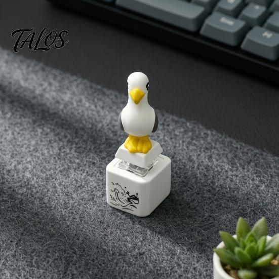Interactieve Sleutelhanger Speelgoed 1/2/3/4 Stuks Toetsenbord Fidget met Geluid, Oplaadbare Meeuw Vinger Klikker Geluid Licht Speelgoed, Kikker Drukknop Decompressie