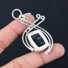 Mothers Day Deal Solar Moss Agate Gemstone 925 Sterling Silver Pendant Jewelry