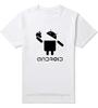 Fashion Unisex T Shirts Android Robot Male tshirt humor logo printed funny t shirt short sleeve Round Neck Ringer Tees
