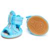 4Pcs Pet Shoes Solid Color Anti-Skid Rubber Sole Dog Sandals Shoes for Outdoor