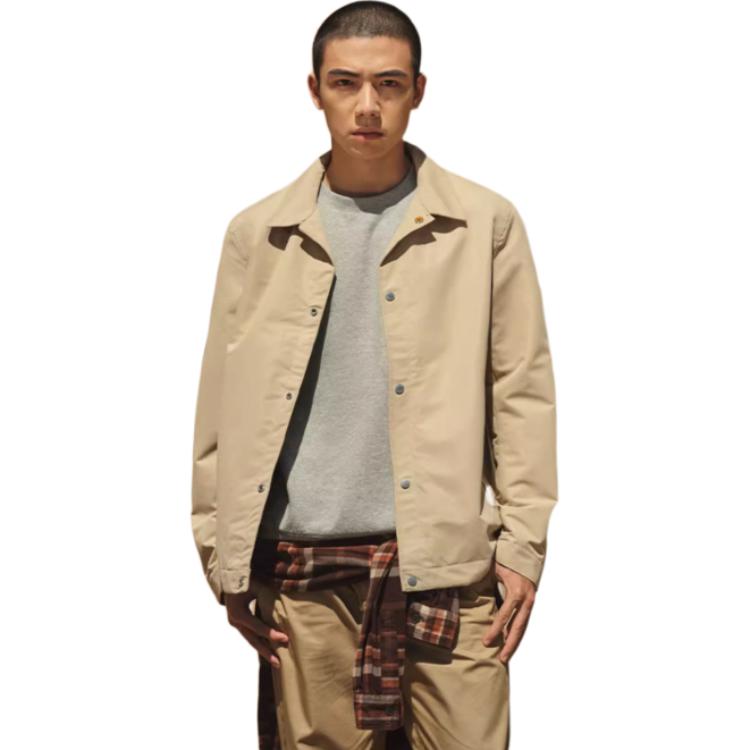 Timberland Giacca Casual Monocolore Impermeabile da Uomo giacche Terra Chiaro A26ZZ-269