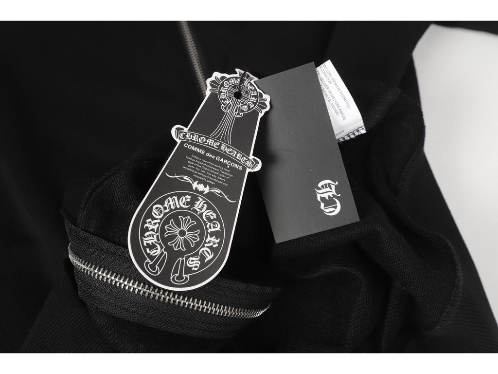 Trendy Chrome Hoof Sanskrit Cross Zipper Hoodie