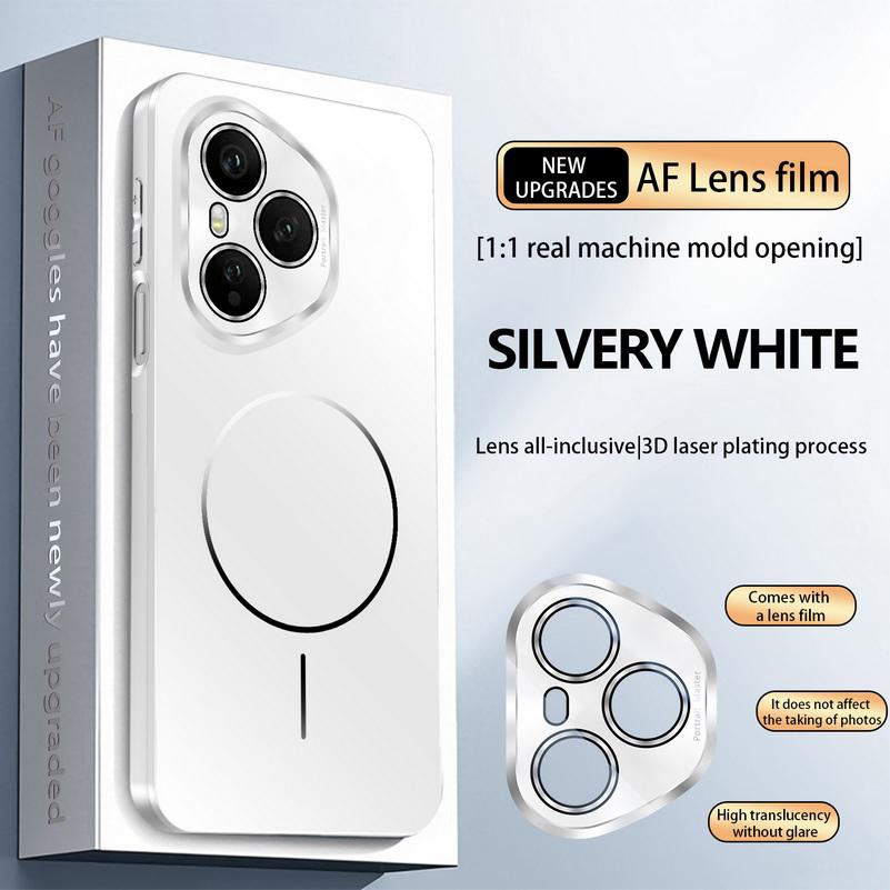 Micro-frosted ice feeling Explosion-proof All-inclusive Lens Magnetic Ring Case For Honor 400 Pro Honor400 Slim Protect Cover