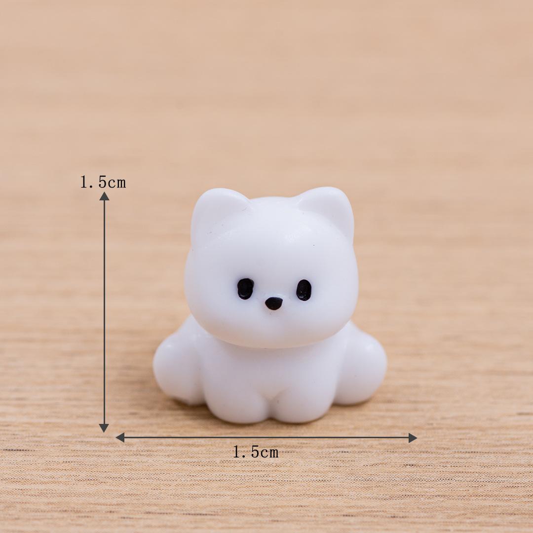 

Микро-ландшафтное украшение Милая собака Животное Изделия из смолы Офисное украшение для рабочего стола автомобиля Украшение sitting puppy 10pcs