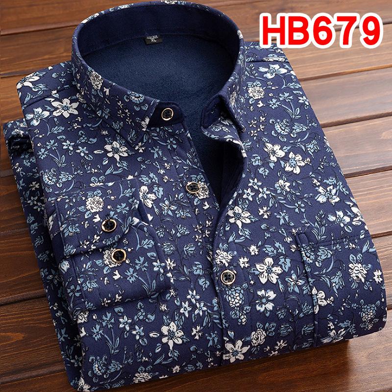 Men's Retro Plaid Fleece-lined Winter Shirt - Thick, Warm, Long-sleeved Casual Top for Middle-aged and Elderly