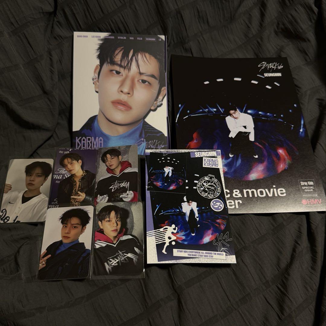

[USED] straykids KARMA HMV bonus Lucky Doll trading card Seungmin complete set