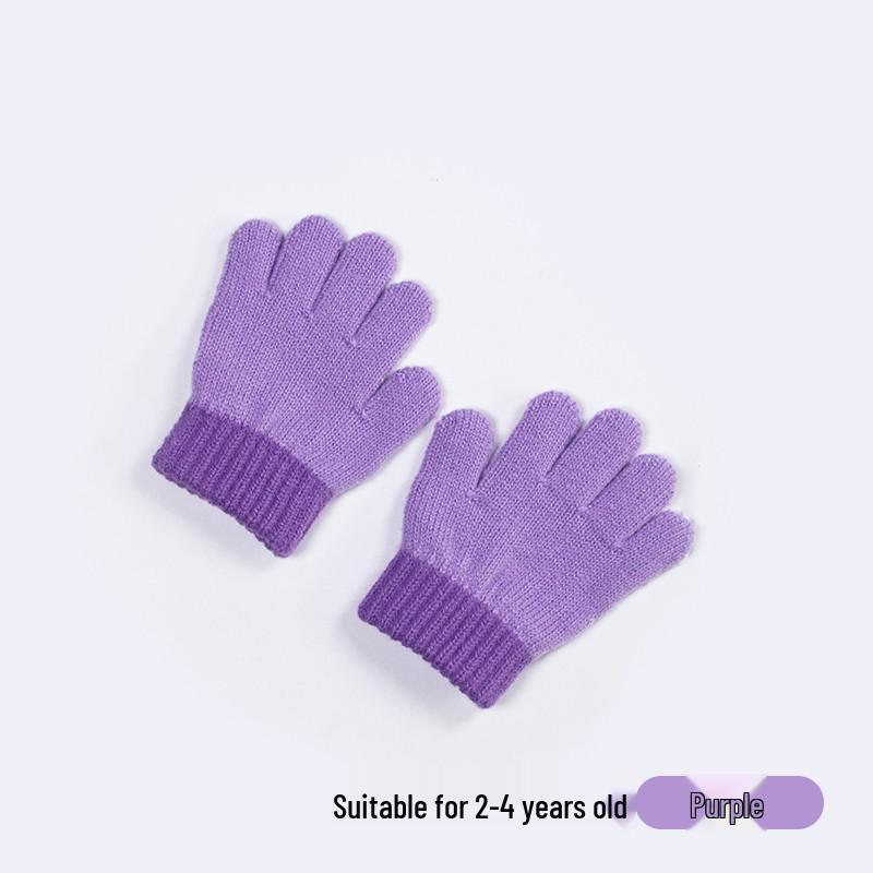 Winter Warmth: Cute Knitted Wool Gloves for Baby Boys & Girls