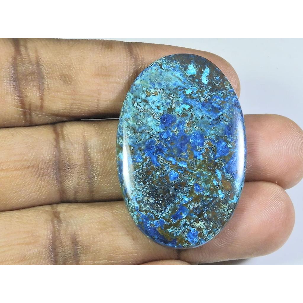 26X41X04MM Natural Shattuckite Oval Shape Cabochon Loose Gemstone 58Cts. D-135