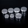 1 pot vide en aluminium de 30 à 250 ml, bouteille en plastique transparente pour cosmétiques, baume à lèvres, huile, cire, contenants de rangement pour la maison