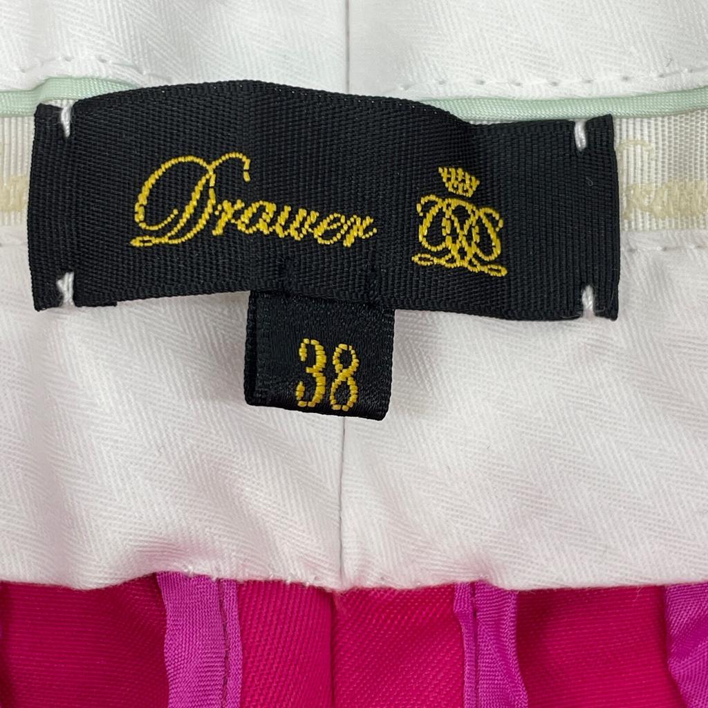 DRAWER Pink Gabardine Color Tapered Pants Bottoms 38 pinkUsed