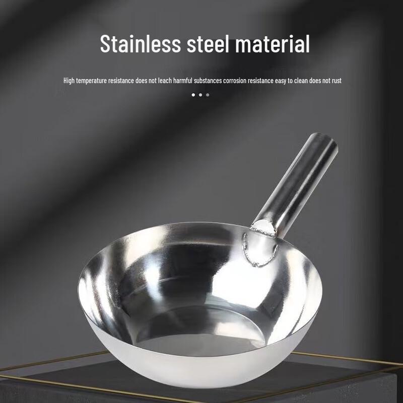 BUMANCHUN Thickened Stainless Steel Commercial Soup Ladle Set (2-Pack)