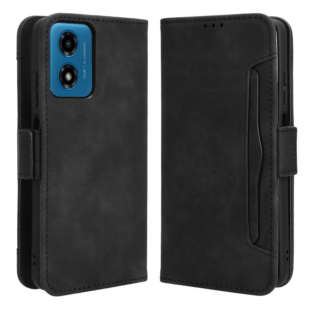 Für Motorola Moto G24 Power/E14 4G/G04 4G/G24 4G/G04s 4G Magnetische Hülle Leder Kartenfächer Handyhülle