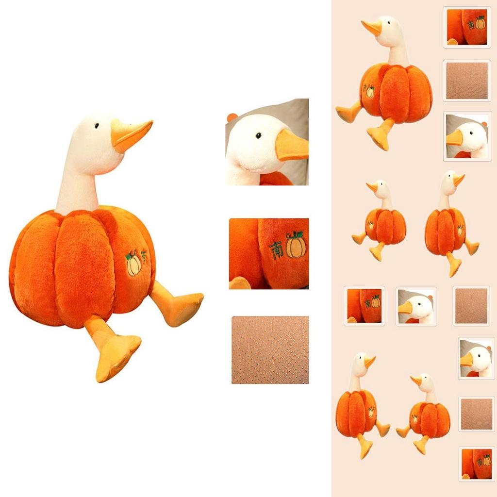 Pumpkin Duck Plush Toy Cute Gift For Kids And Animal Lovers