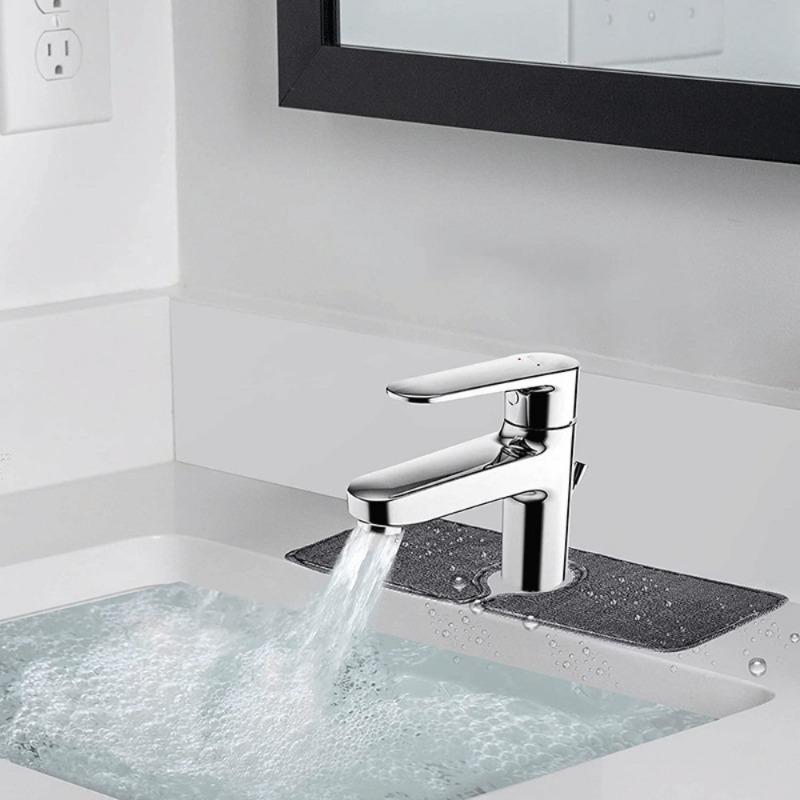 Kitchen Sink Anti-sprinkler Mat Faucet Countertop Anti-splash Mat Microfiber Absorbent Mat