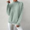 Women's Casual Round Neck Colorblock Pullover Sweater Loose Casual Long Sleeve Contrast Color Top