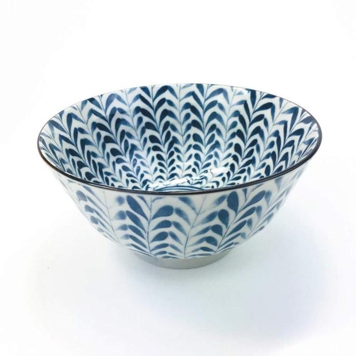 Mino Ware Chawan 5.0 Inch Rice Bowls 5-Pattern Set with Gift Box, Ceramic Mino Yaki, White, 5.1 X 2.6 Inches